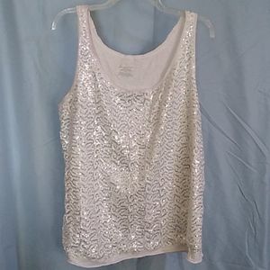 Lane Bryant sequined sleeveless top